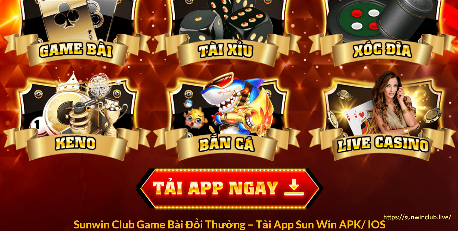 Tải app tại cổng game Sunwin Club